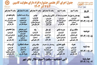 هفتمین جشنواره تئاتر  کاسپین در سمنان آغاز شد